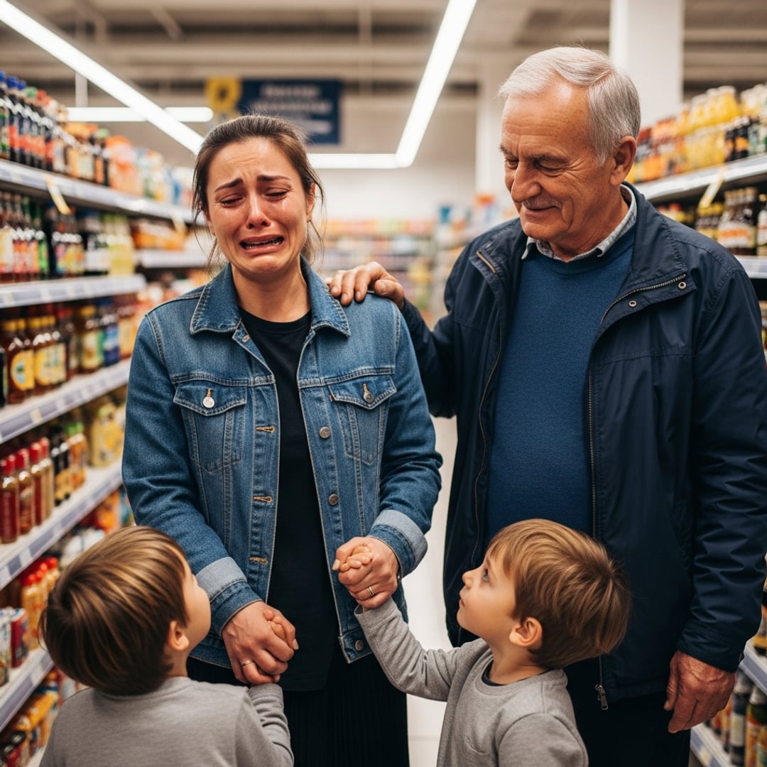 I Was At The Supermarket Checkout, Panicked I Couldn't Afford My Kids' Snacks — Then a Stranger Changed Everything Forever!