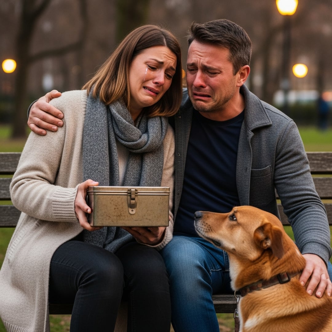 My Dog Barked at an Empty Bench for Three Days Straight – What He Dug Up Exposed My Husband's Darkest Secret