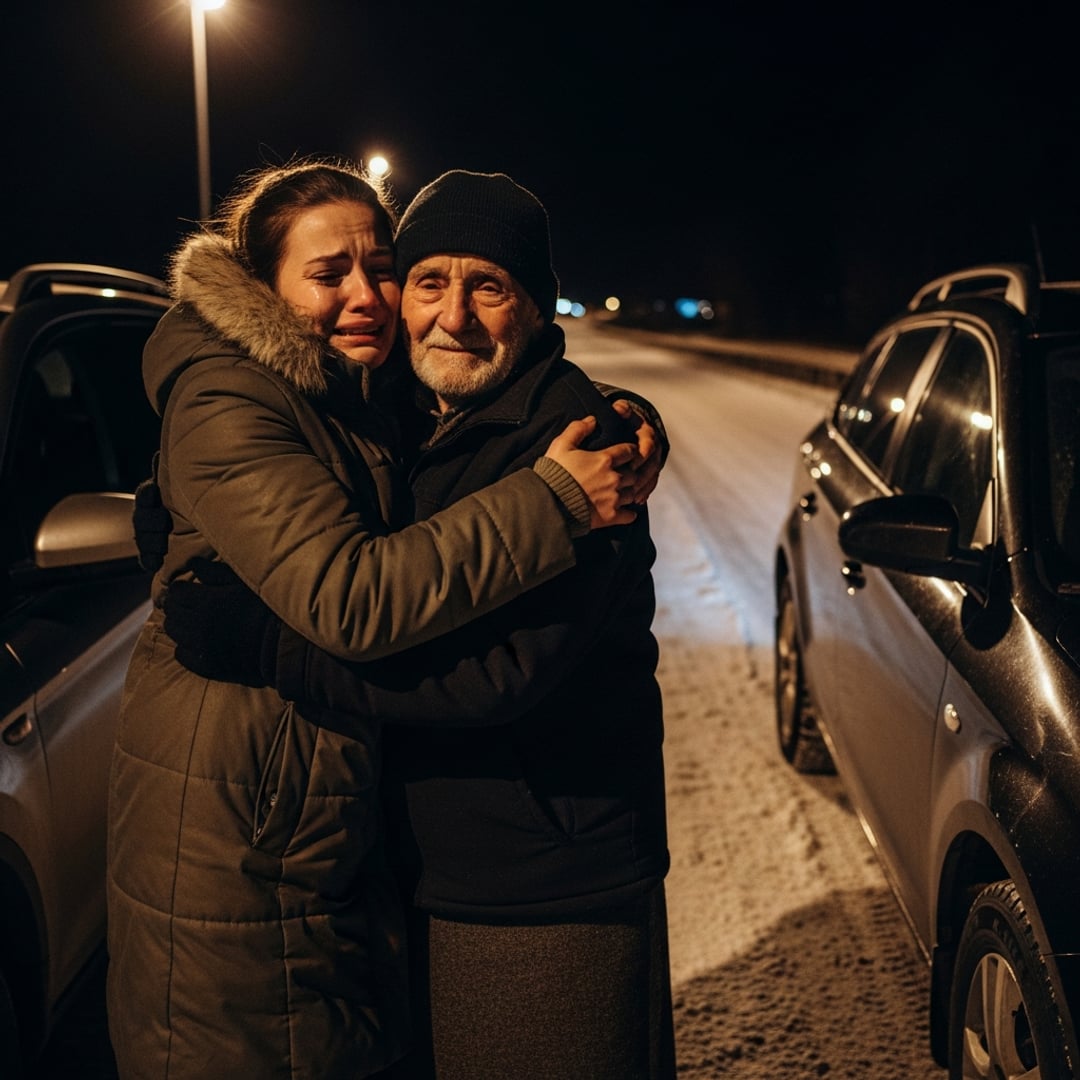 A Frozen Roadside Encounter: The Old Man's First Words Chilled Me to the Bone and Changed My Life Forever – I Didn't Even Recognize Him.
