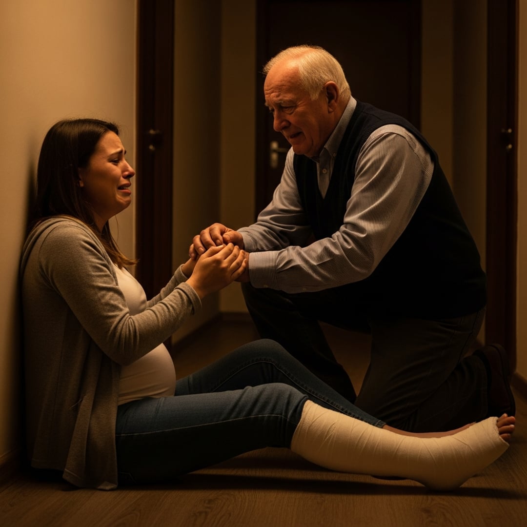 Broken Leg, Pregnant, and Abandoned on the Stairs: How His Grandfather's Secret Plan Saved My Life FOREVER.