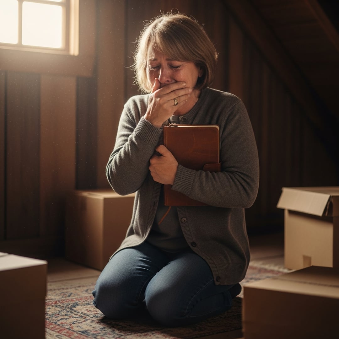 I thought my late husband's secret 40-year-old leather diary held dark secrets, but what it REVEALED about us changed my life FOREVER
