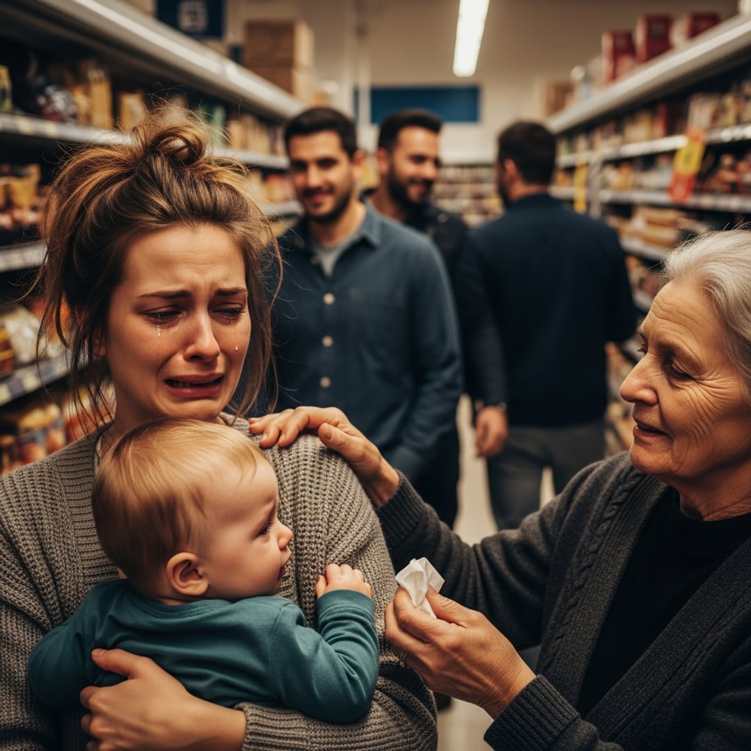Humiliated in the Supermarket: Three Men Laughed, But a Stranger Changed My Life Forever