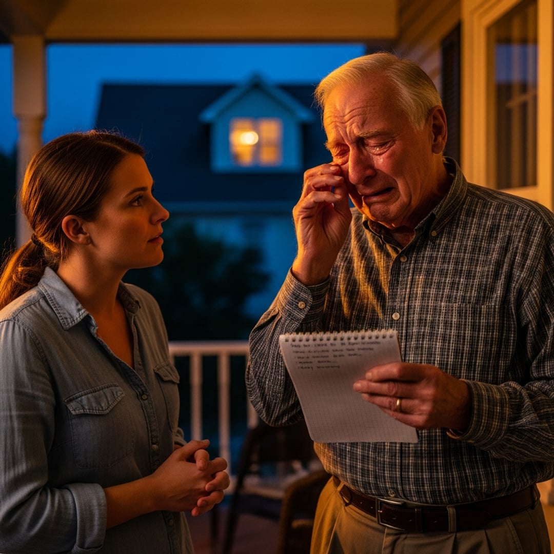I was sweeping my porch on a sunny afternoon when I noticed a strange light from next door—what I saw next CHANGED EVERYTHING about the family I thought I knew.