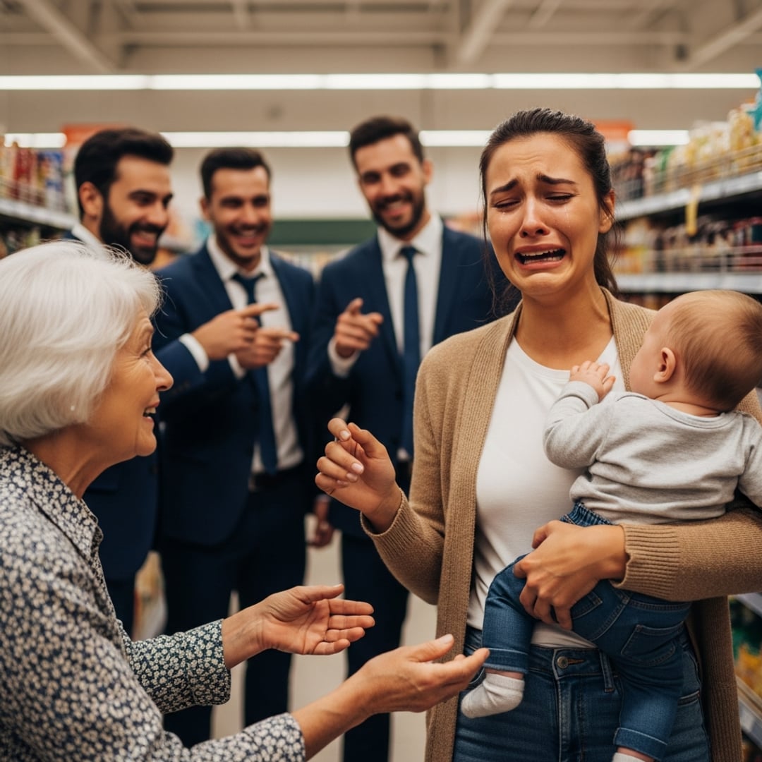 A Crying Baby, a Kind Stranger, and a Black SUV: How One Supermarket Meltdown Uncovered a Decades-Old Family Secret That Changed Everything
