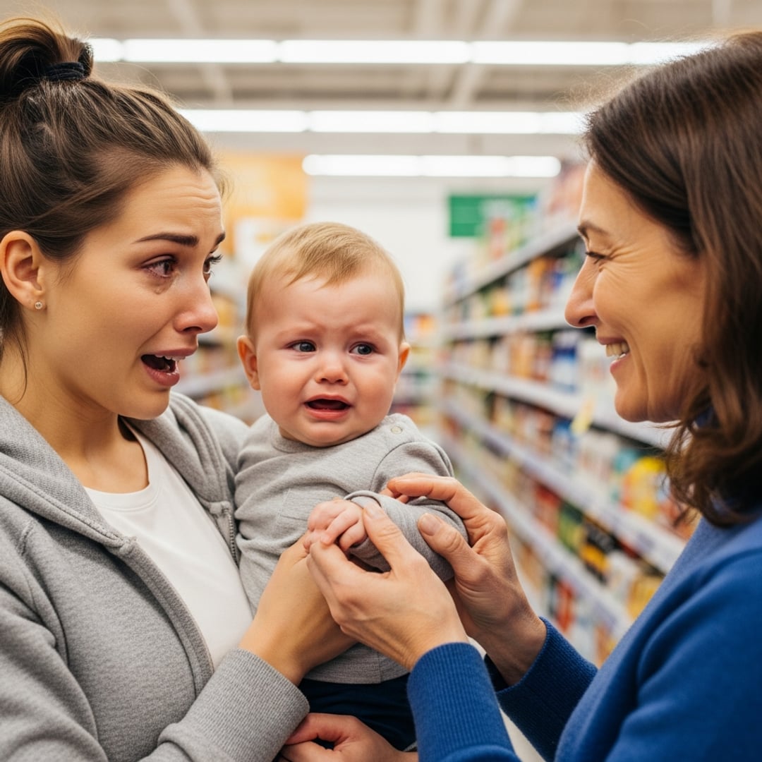 Grocery Store Breakdown to Black SUV Revelation: How a Stranger Changed Everything!