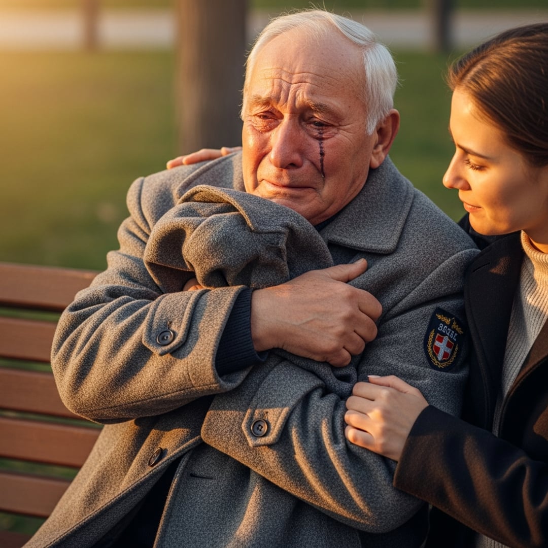 I Just Wanted to Donate My Old Coat to a Shivering Man in the Park — But His Reaction HID a Decades-Old Secret That Changed EVERYTHING!