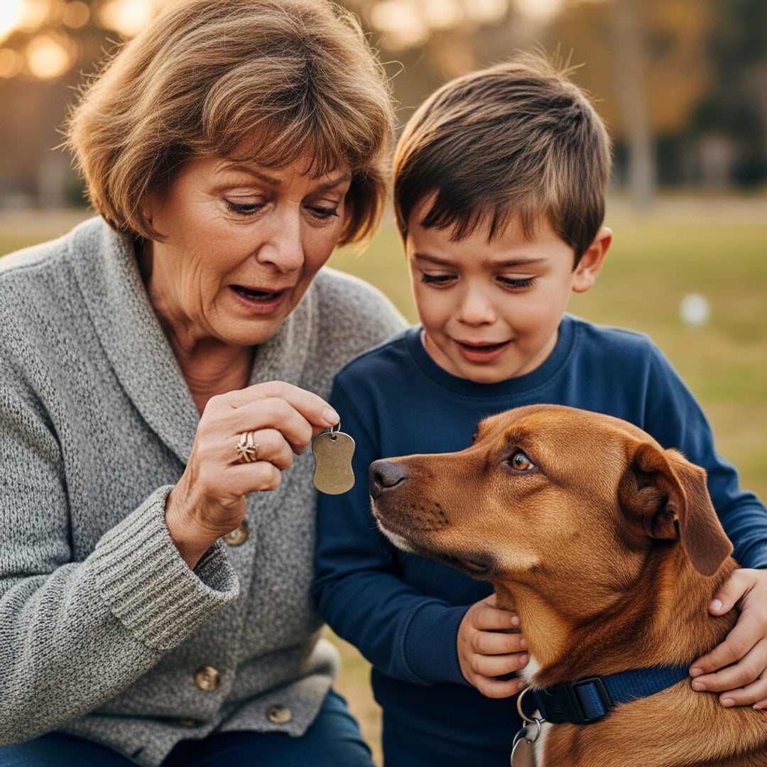I was just taking my 7-year-old grandson to the park when our dog started digging like CRAZY — what she unearthed changed everything!