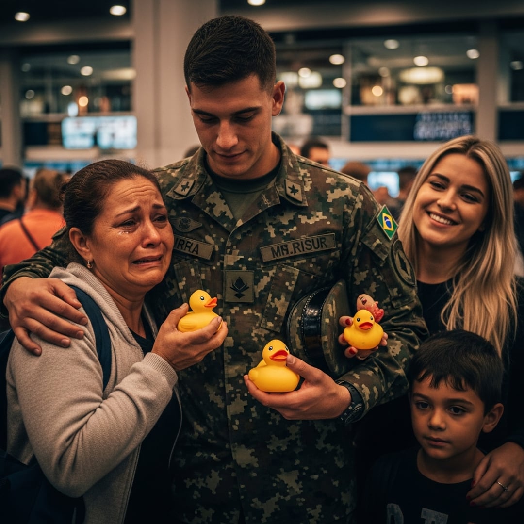 Seven Years I Waited, His Favorite Toy in Hand, for My Son's Return from War – But What I Saw at the Airport Changed Everything and Broke Me!
