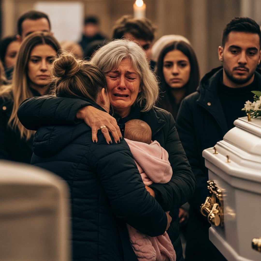 A Mysterious Woman Crashed My Husband's Funeral With A Pink Bassinet, And The Secret Note Inside Rocked My Entire World!