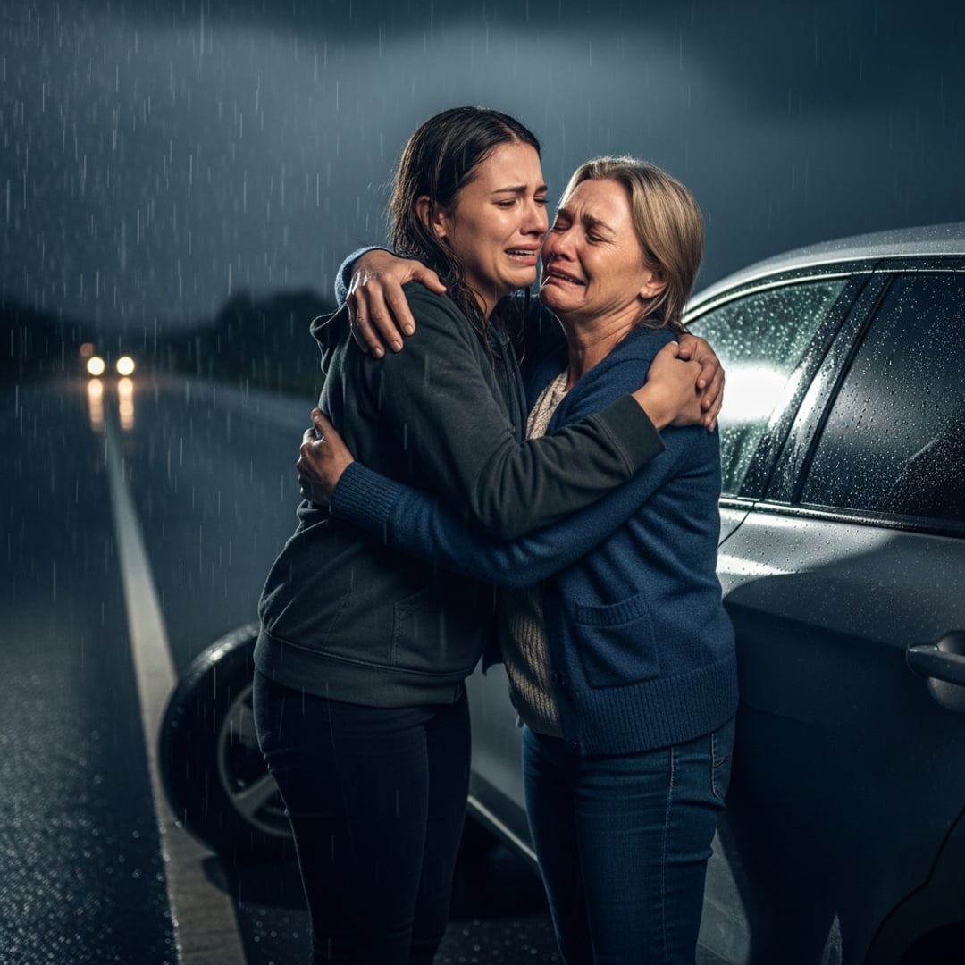 A Rainy Roadside Rescue: She Saved My Life Years Ago, And I Never Knew It!