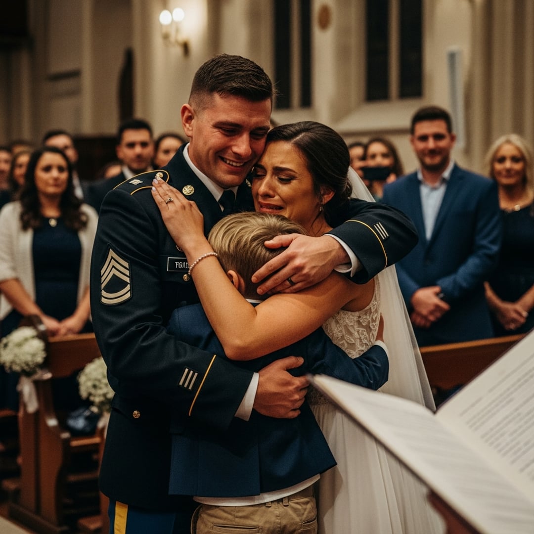 My Son Kept a Secret for 7 Years to Bring His Soldier Dad Home — What He Whispered at the Altar Changed Everything!