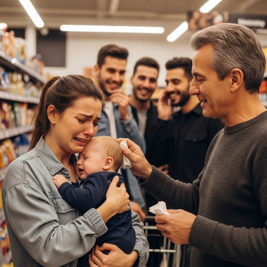 My Baby Was Screaming in the Supermarket, and I Was at My Breaking Point — Then a Stranger Stepped In. What Happened Three Days Later CHANGED MY LIFE FOREVER.