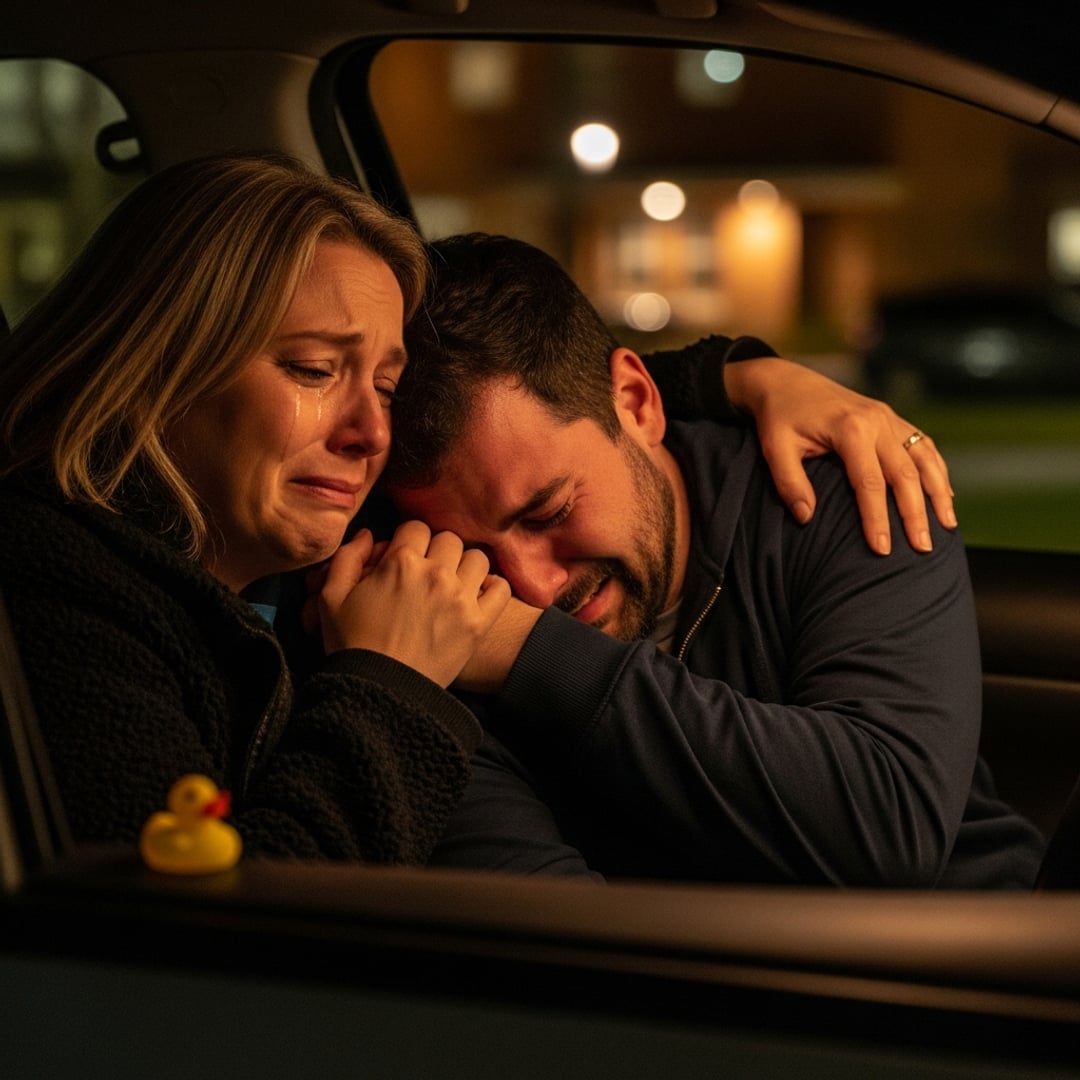 I Followed Him Through Dark Streets, My Heart Pounding as He Stopped at the Hospital — What I Saw Inside His Car SHATTERED My World and Rebuilt It in the Same Instant.