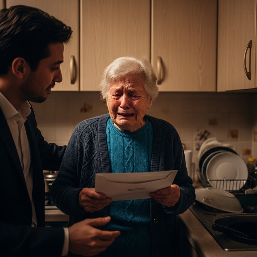 Washing dishes, dreading eviction—then the doorbell rang. A stranger’s offer changed EVERYTHING!