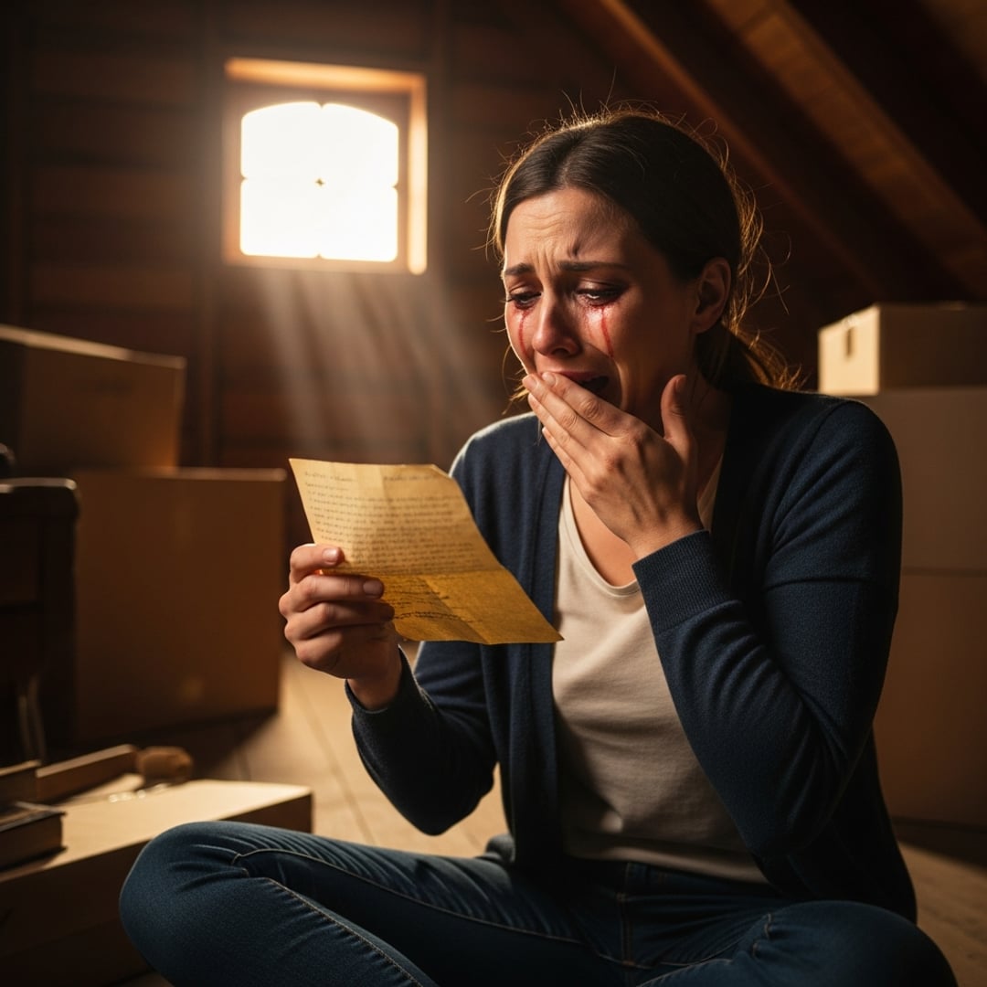 I was cleaning out the attic, about to toss my mom's old sewing box — but the hidden letter INSIDE changed EVERYTHING I knew about my late husband.